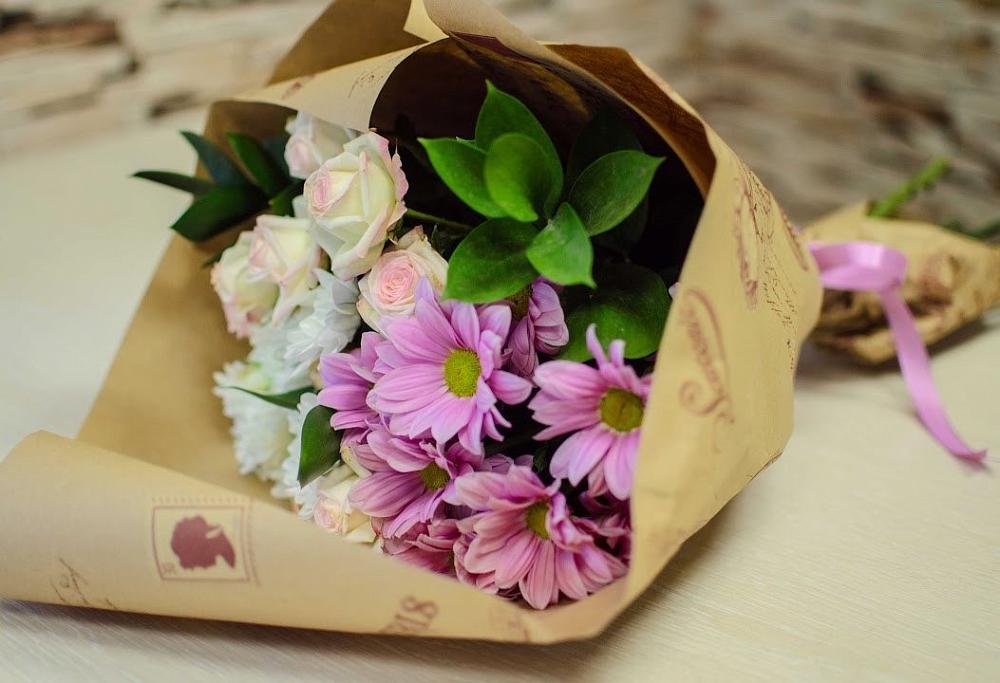 Букет цветов из: Розы и Хризантемы в Аннино