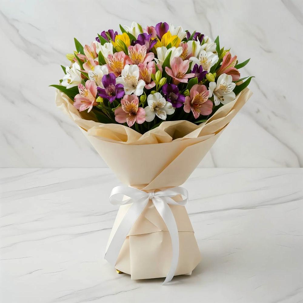 Букет цветов из: Альстромерии в Аннино