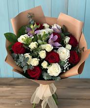 Букет цветов из:  Розы и Альстромерии #REPLACE_PRED# Аннино