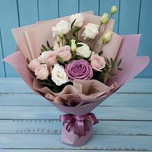 Букет цветов из:  Розы и Лизиантусы в Аннино