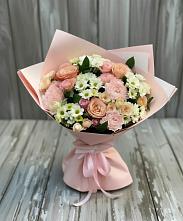 Букет цветов из:  Гвоздики, Розы и Хризантемы в Аннино