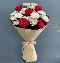 Букет цветов из:  Розы и Хризантемы в Аннино