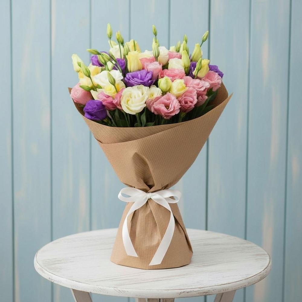 Букет цветов из: Лизиантусы в Аннино