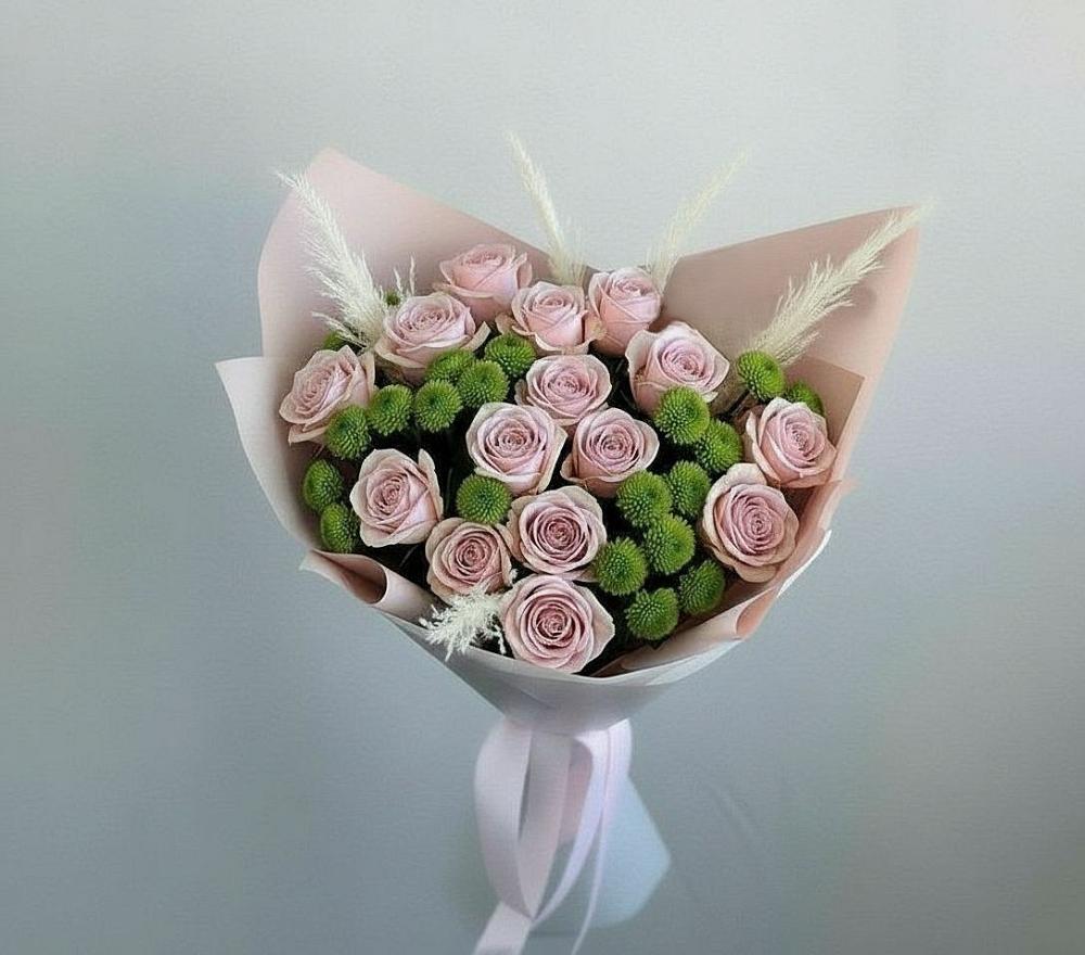 Букет цветов из: Розы и Хризантемы в Аннино