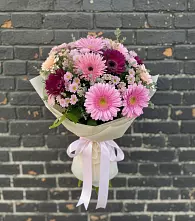 Букет цветов из:  Герберы и Хризантемы в Аннино