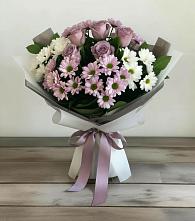 Букет цветов из:  Хризантемы и Розы в Аннино