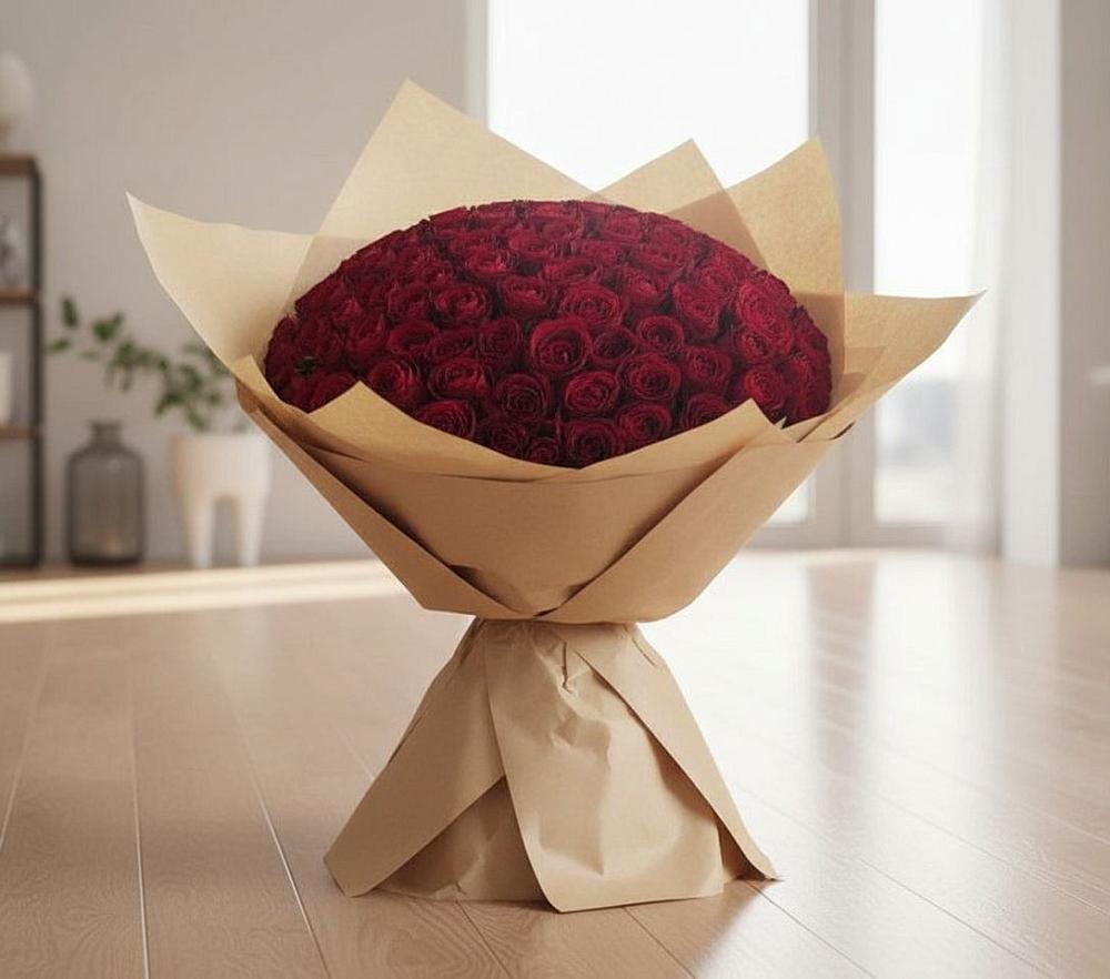 Букет 101 Красная роза в Аннино