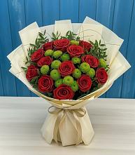 Букет цветов из:  Розы и Хризантемы в Аннино