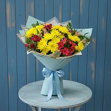 Букет цветов из:  Альстромерии и Хризантемы #REPLACE_PRED# Аннино