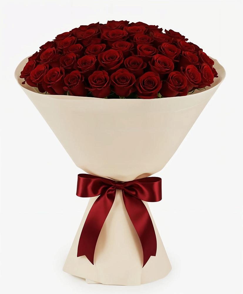 Букет 101 Бордовая роза Блэк Бакарра в Аннино