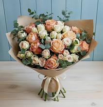 Букет цветов из:  Альстромерии и Розы в Аннино